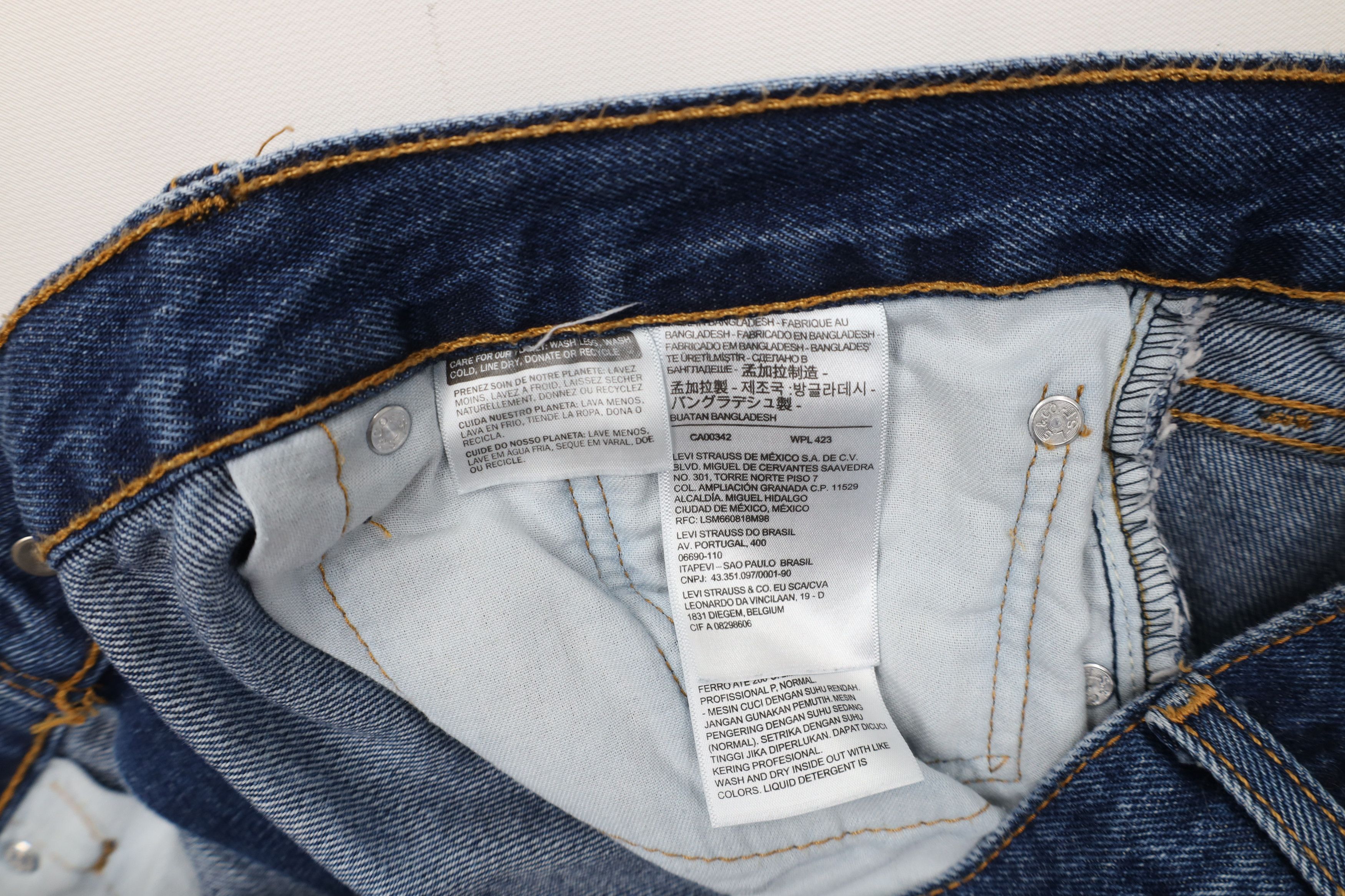 Levi's Vintage Y2K Levis 505 Regular Straight Leg Denim Jeans Blue Size US 38 / EU 54 - 8 Thumbnail