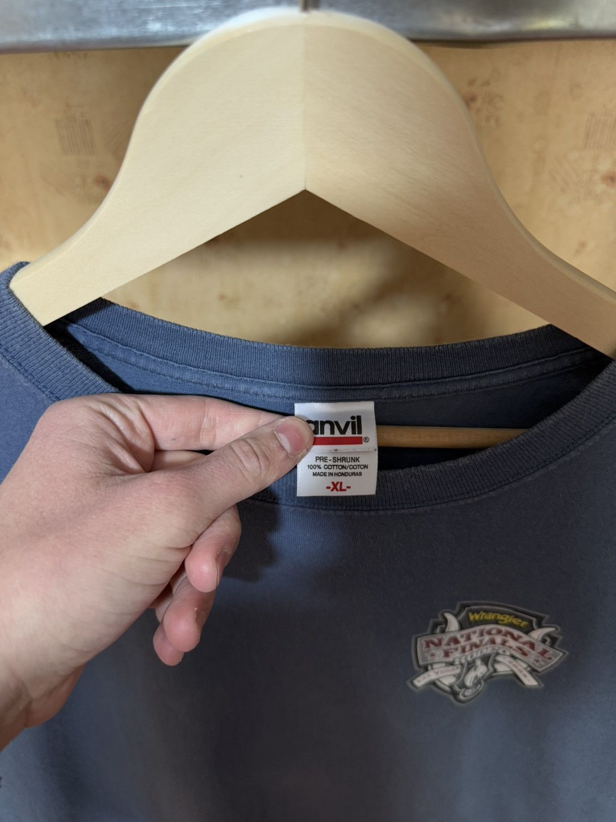 Vintage × Wrangler Vintage 2009 Wrangler National Finals Rodeo Retro TShirt Size US XL / EU 56 / 4 - 5 Thumbnail