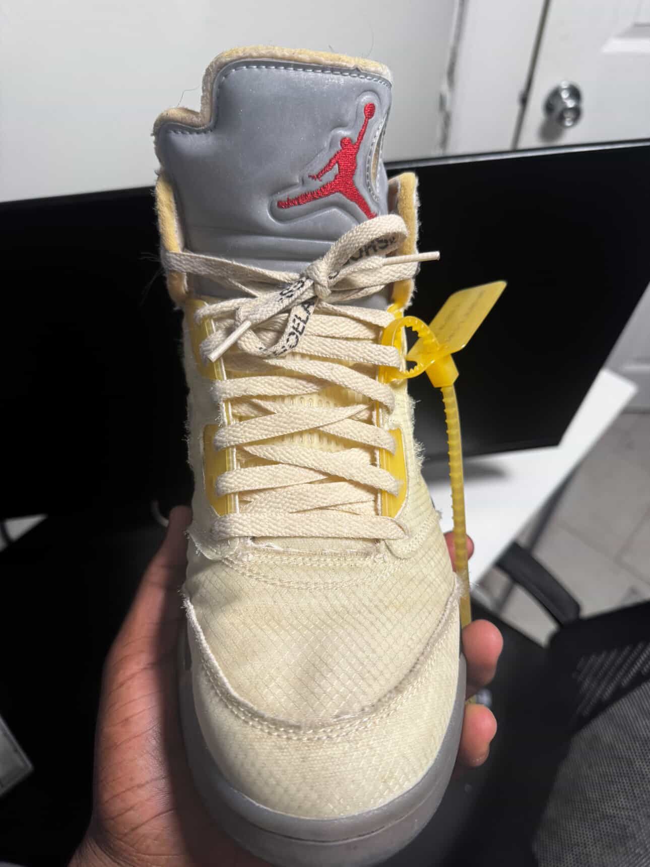 Jordan Brand × Off-White Off white Jordan 5 sail Size US 11 / EU 44 - 9 Thumbnail
