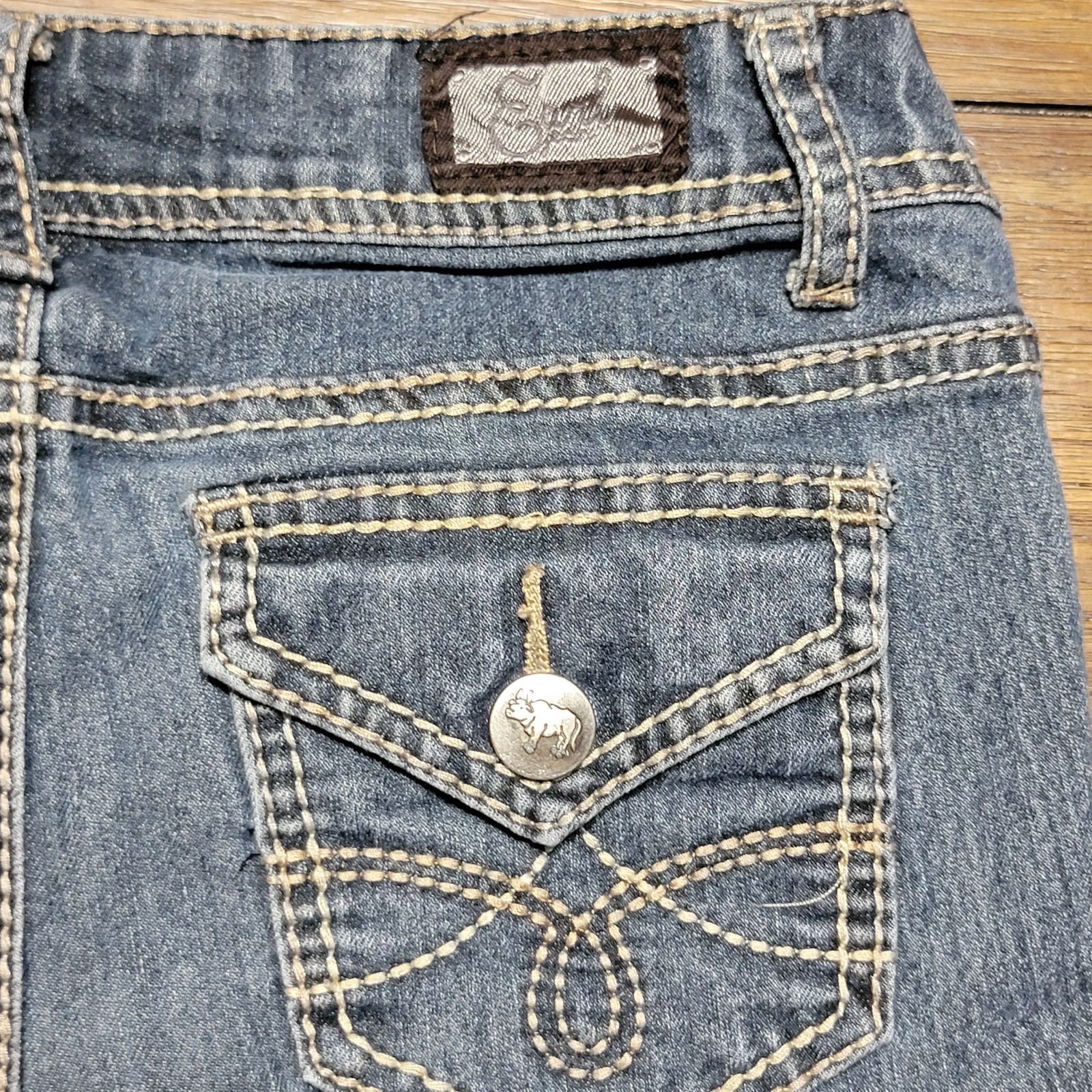 Earl Jeans Earl Jean Straight Jeans Flap Back Pockets - Size Junior 3 Size 28" / US 6 / IT 42 - 5 Thumbnail