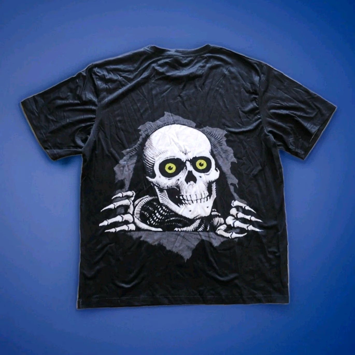 Bones NEW Rare SKELETON T Shirt - XXXL Mens Black 2 Sided RIPPER BONES Stretch Halloween 80s Graphic Print Shirt Size US XXL / EU 58 / 5 - 2 Thumbnail