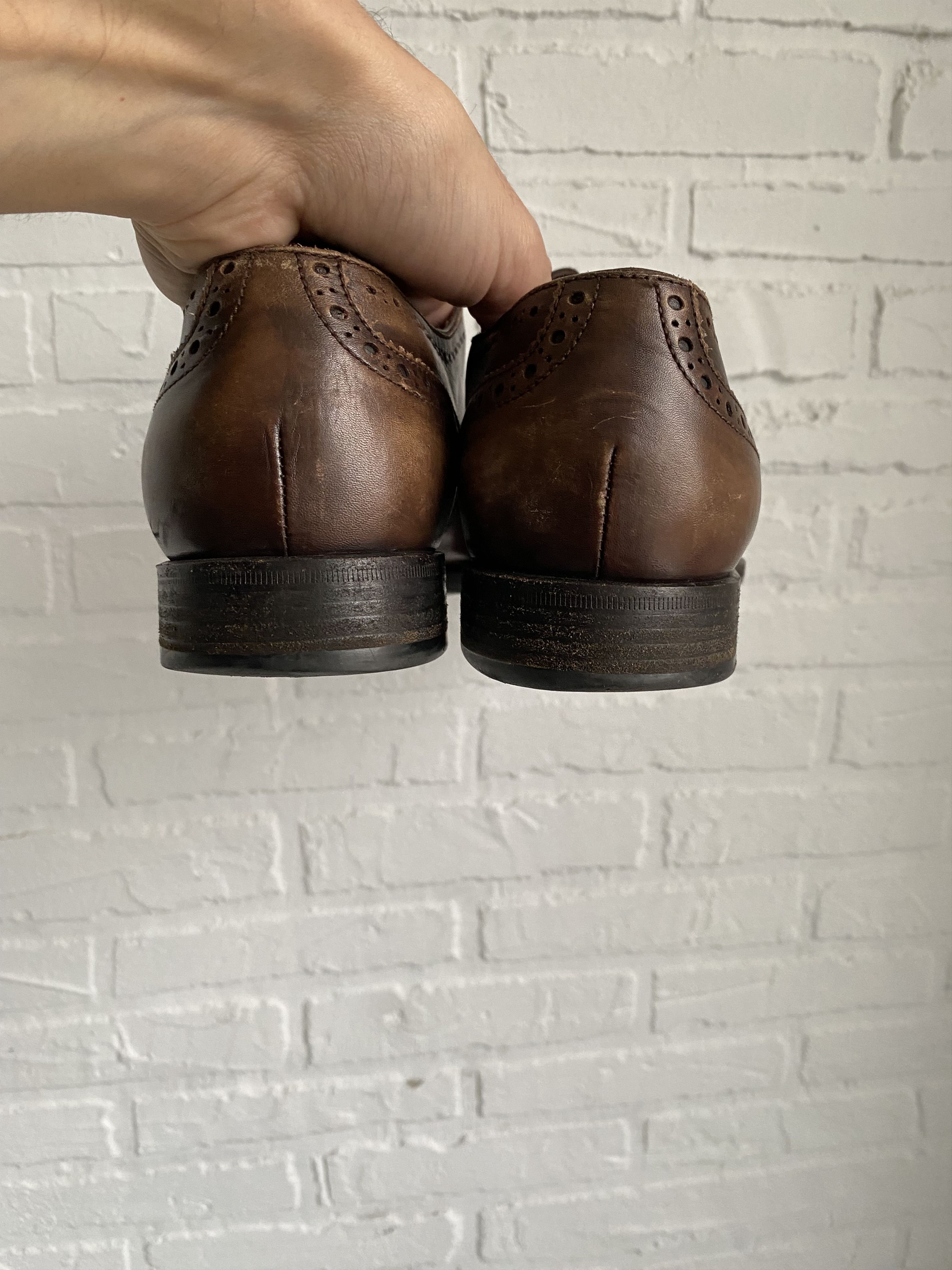 Ermenegildo Zegna Ermenegildo Zegna Brogue Leather Lace Up shoes Size US 8.5 / EU 41-42 - 8 Thumbnail