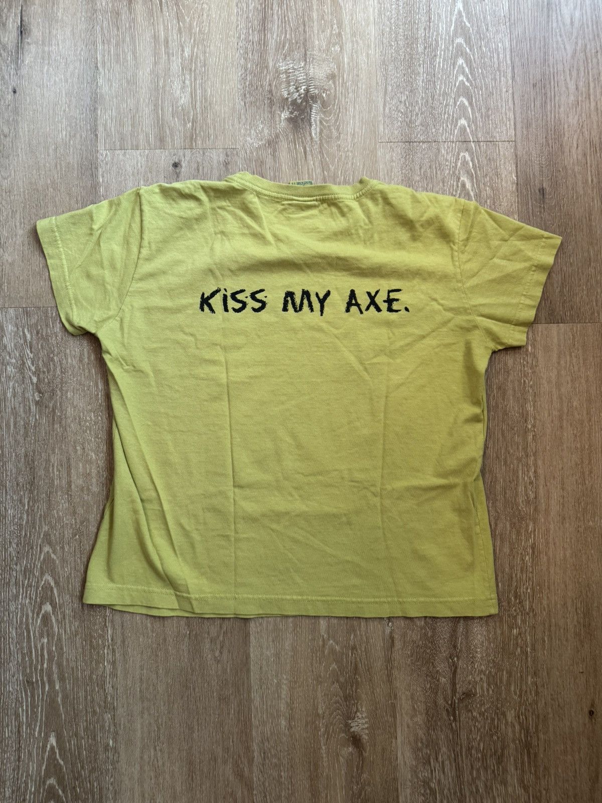 Band Tees × Vintage Chicks With Picks KISS MY AXE Vintage 90s Comedy Comic Tee Size L / US 10 / IT 46 - 3 Thumbnail