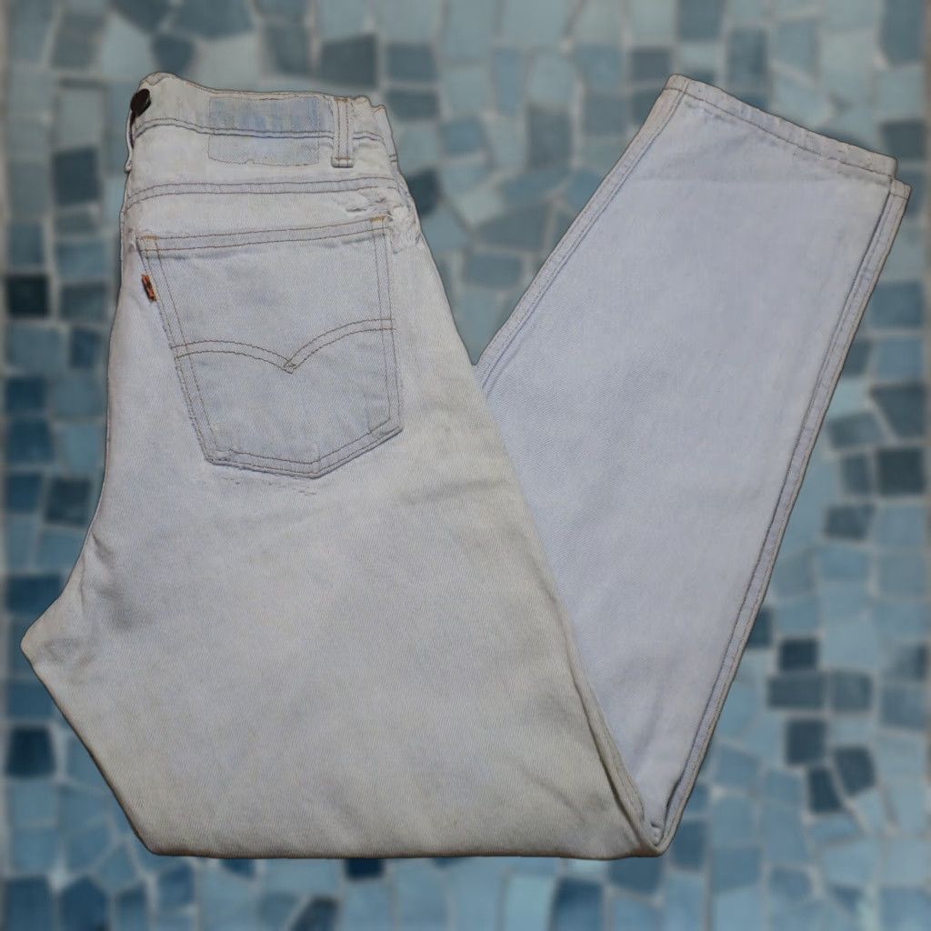 Levi's Vintage Levi's Orange Tab Mid Rise Relaxed Fit Jeans 29x29 Light Distressed Denim Men USA 80s Festival Grunge Hipster Logo Western Size US 29 - 1 Thumbnail