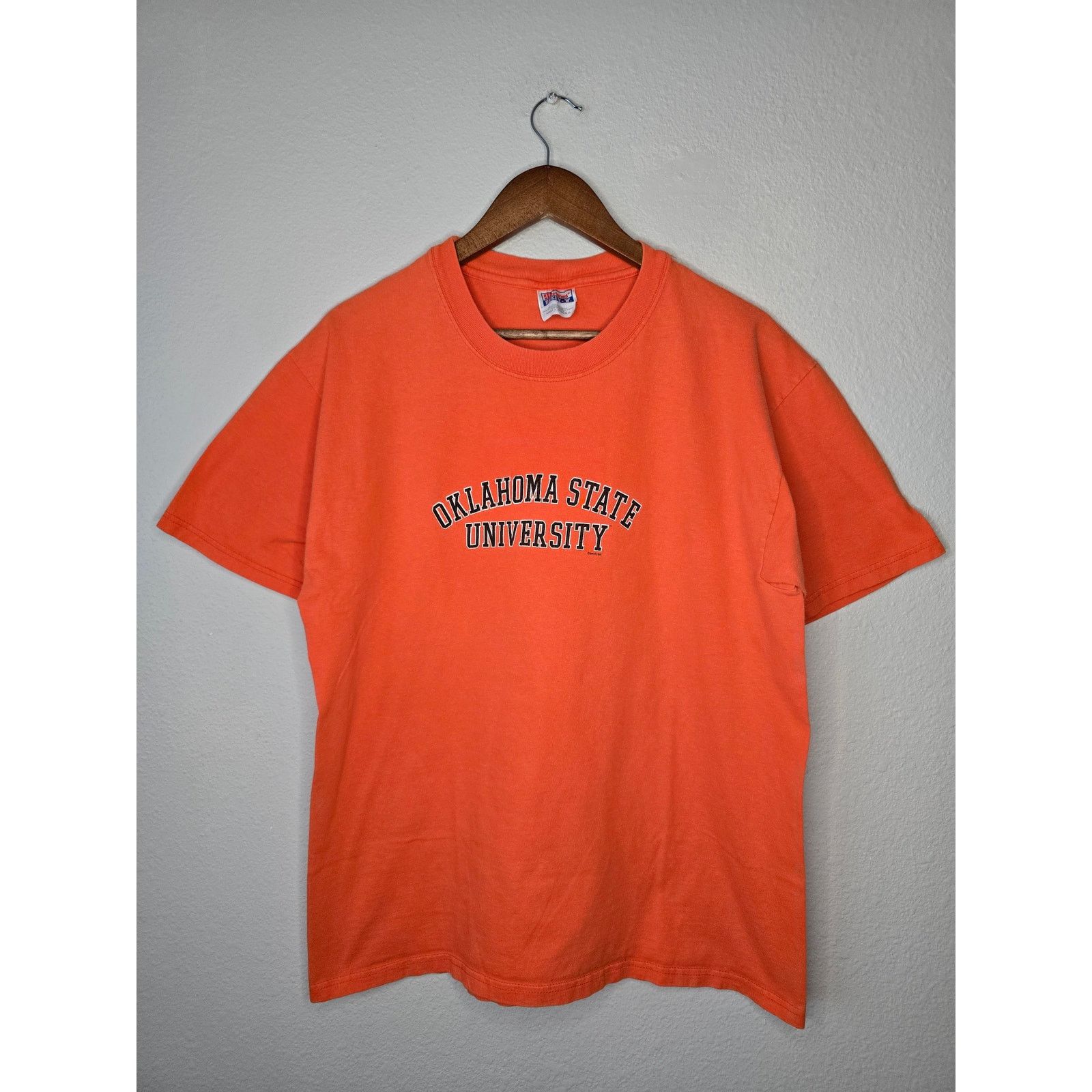 Hanes Vintage OSU Shirt Oklahoma State University Orange L Tee 90s Size US L / EU 52-54 / 3 - 1 Thumbnail