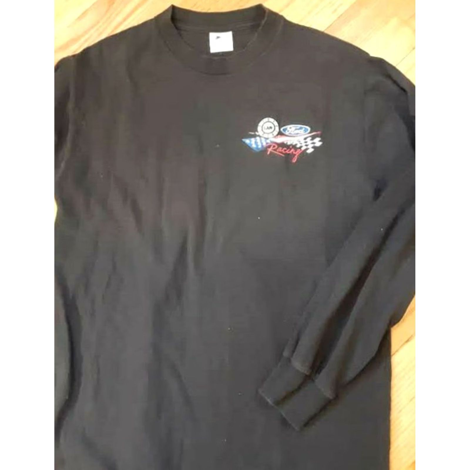 Ford Vintage UAW Ford Racing Long Sleeve Black Shirt by Union Line USA - Med Size Size US M / EU 48-50 / 2 - 2 Thumbnail
