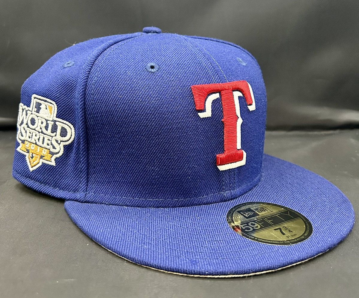 New Era Texas Rangers 2010 World Series Patch Grey Brim Size 7 3/4 ...