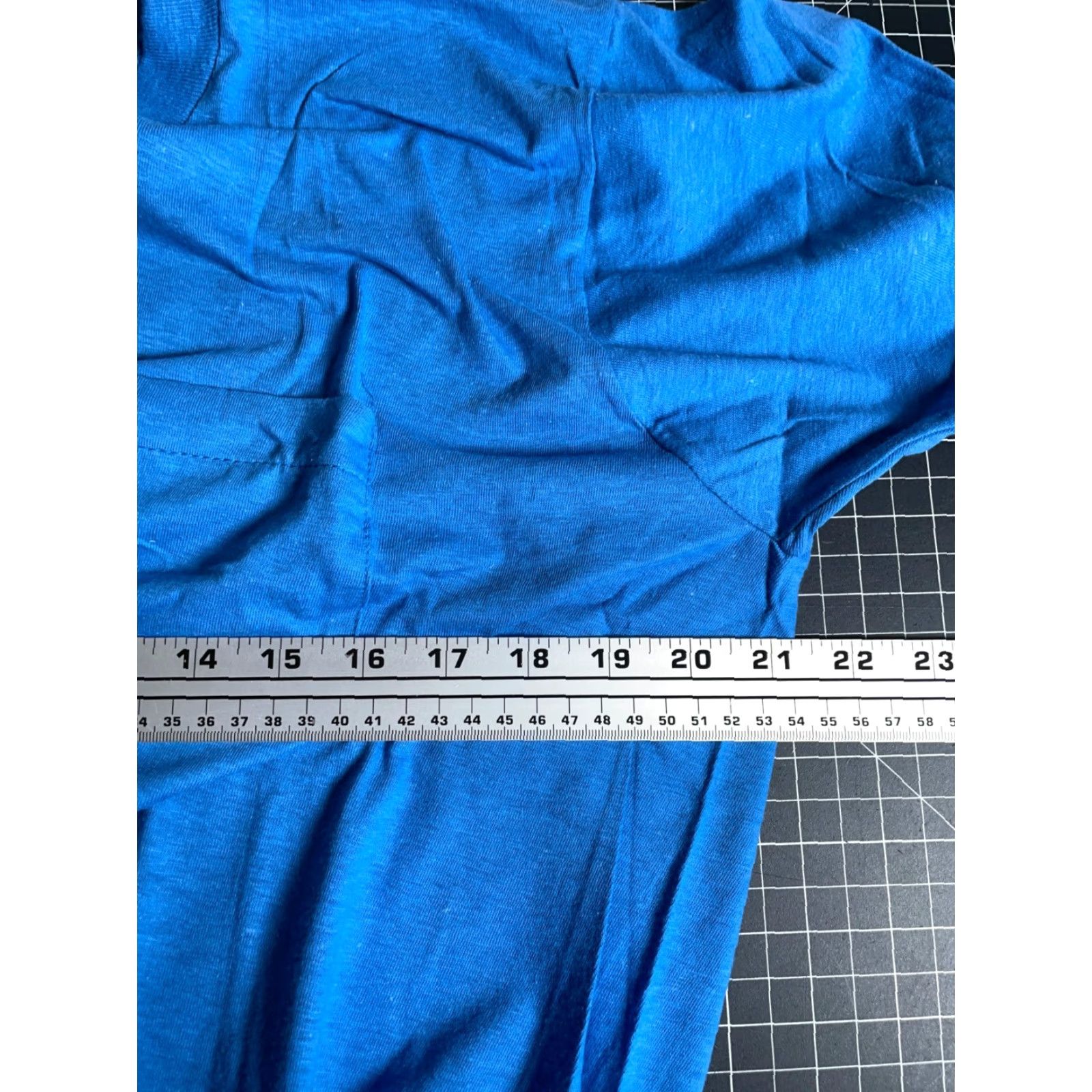 Fruit Of The Loom VINTAGE Fruit of the Loom T-Shirt Pocket Blue 80s XL Large Men Mens Short Sleeve Crew Neck Solid Cotton 100% Single Stitch Retro 80s Theme Size US L / EU 52-54 / 3 - 5 Thumbnail