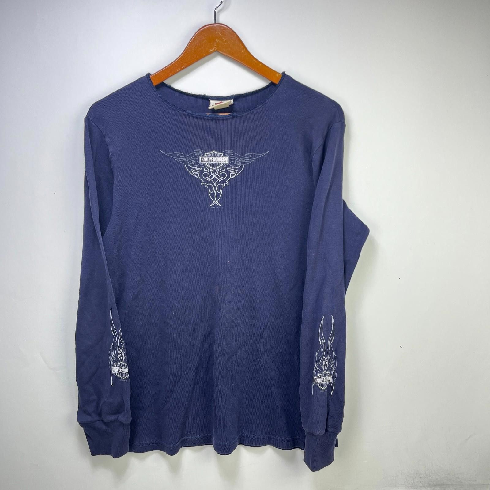 Harley Davidson Vintage Harley Davidson Y2K Long Sleeve Shirt Womens XL Size XL / US 12-14 / IT 48-50 - 1 Thumbnail