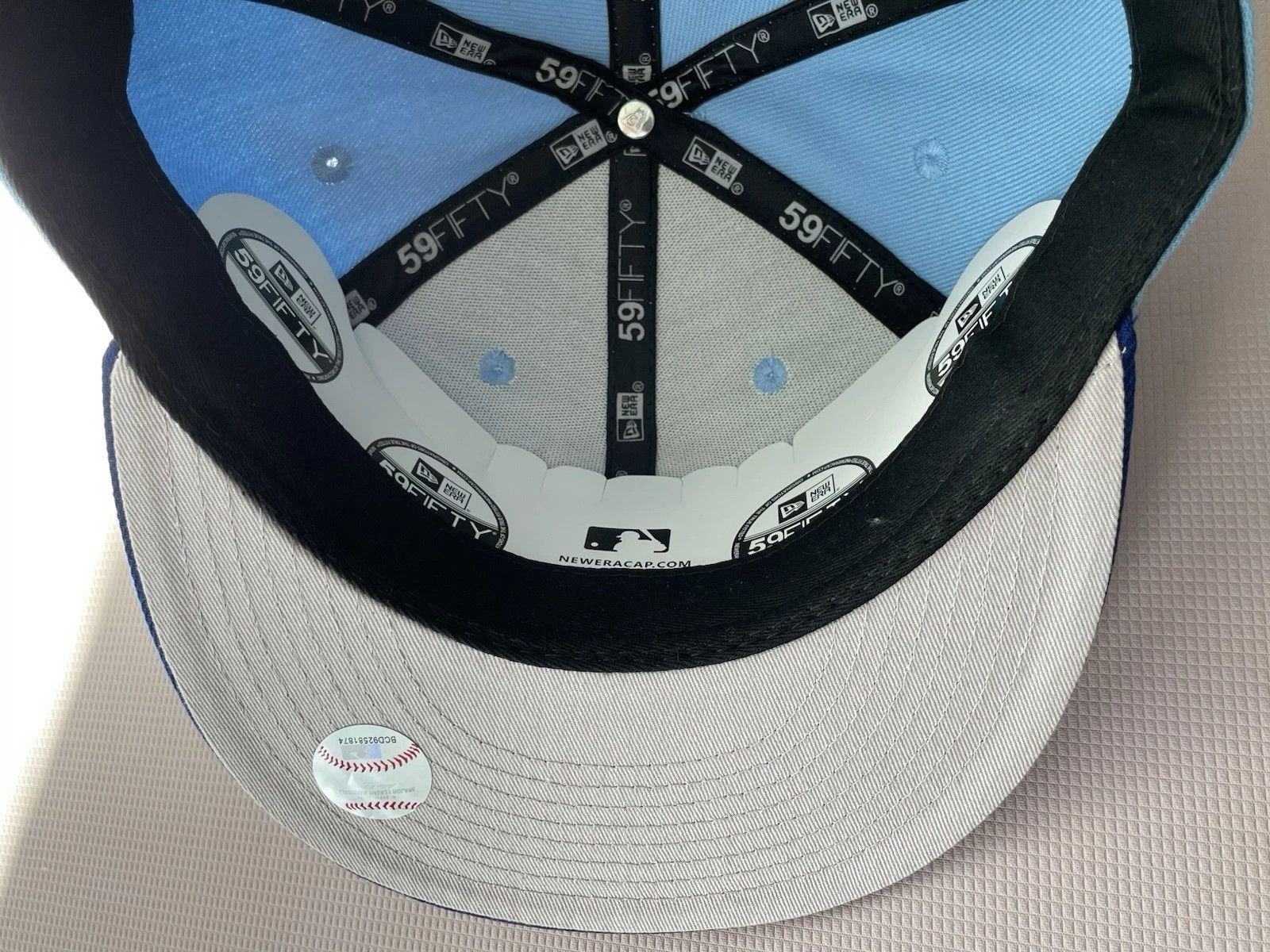 New Era Texas Rangers Light Blue/Royal On-Field 59FIFTY Fitted Hat Size ONE SIZE - 6 Thumbnail