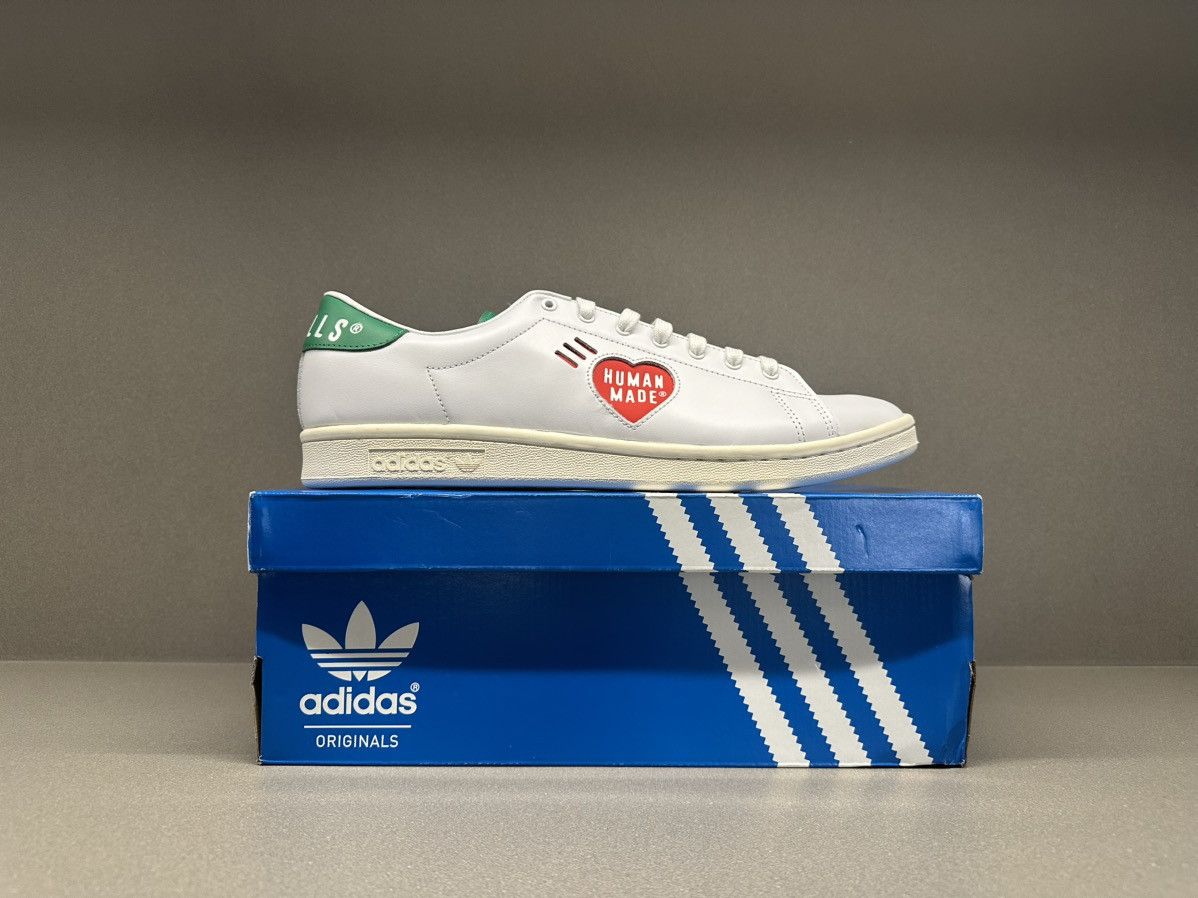 Adidas × Pharrell Adidas Stan Smith Human Made White Green Size US 8.5 / EU 41-42 - 3 Thumbnail