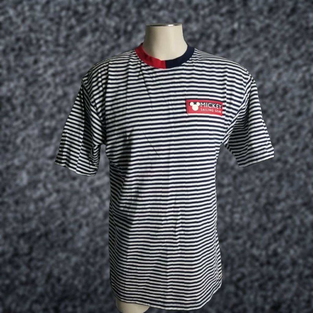 Vintage VINTAGE Mickey Inc Mens M Sailing Club Striped T Shirt Size US M / EU 48-50 / 2 - 1 Thumbnail