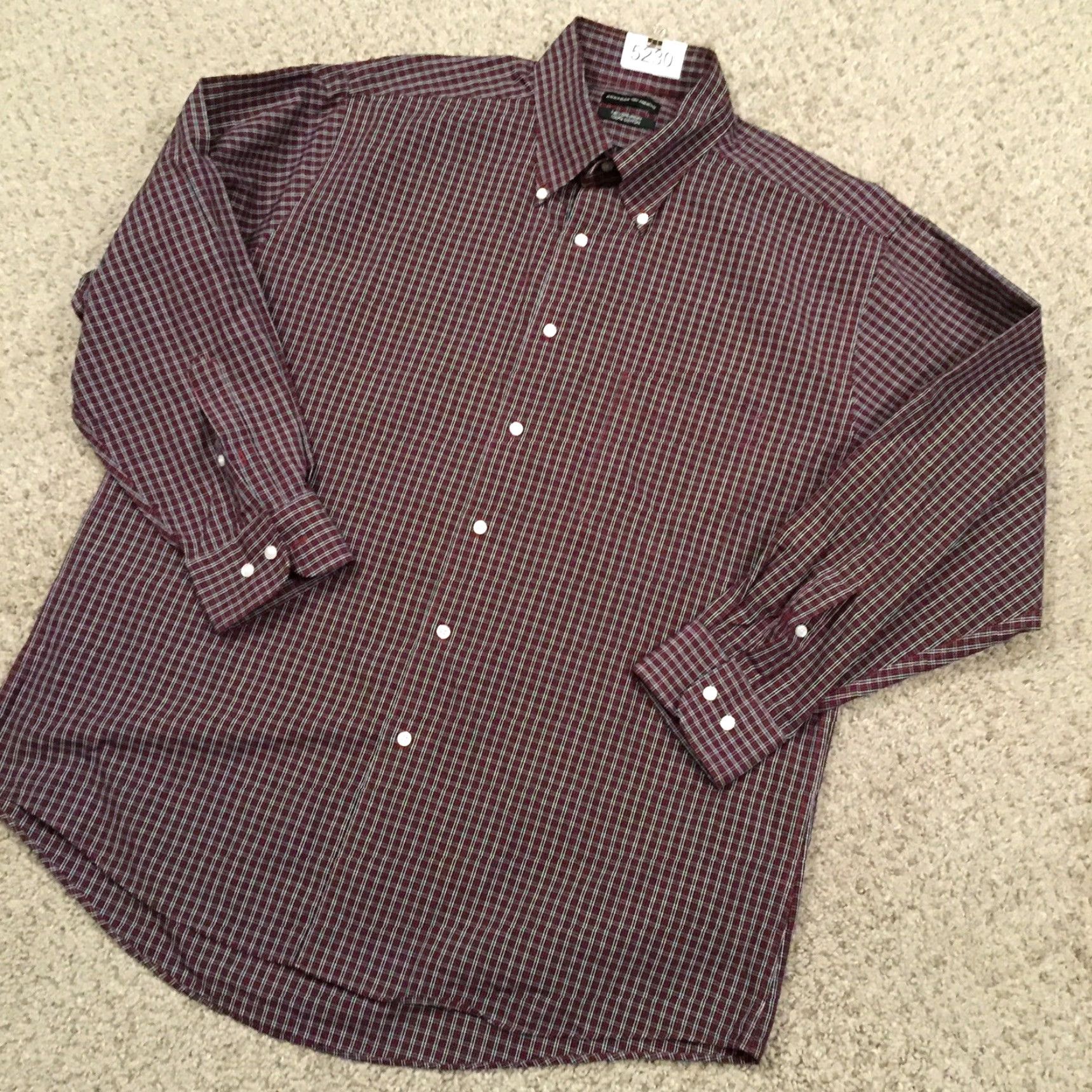 Dockers Dockers Shirt Mens Large Red Plaid Long Sleeve Button Up Never Iron Size US L / EU 52-54 / 3 - 2 Thumbnail