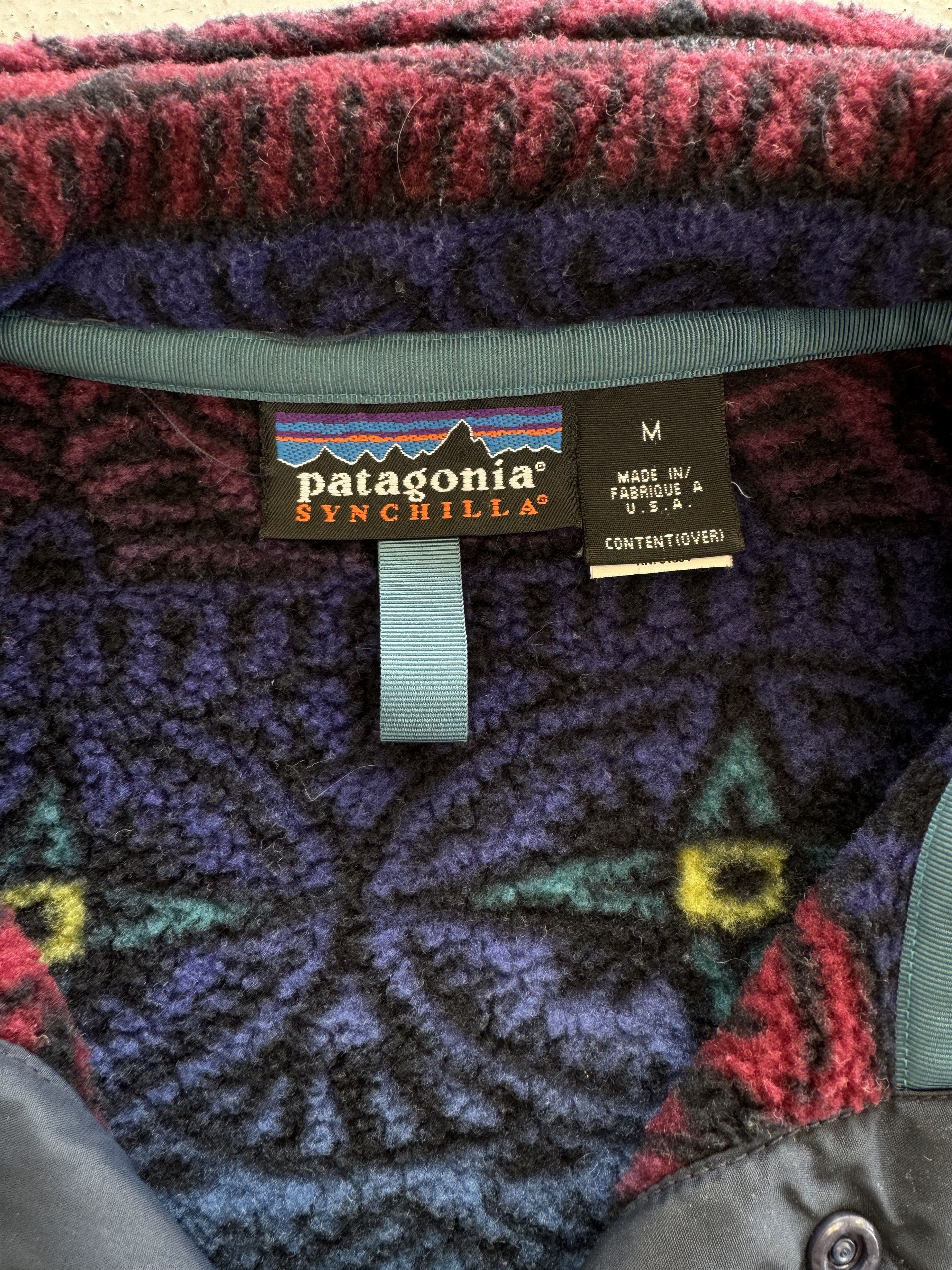 Patagonia PATAGONIA Fall 97 Synchilla Snap T Tradewinds Blueberry RARE Size US M / EU 48-50 / 2 - 4 Thumbnail