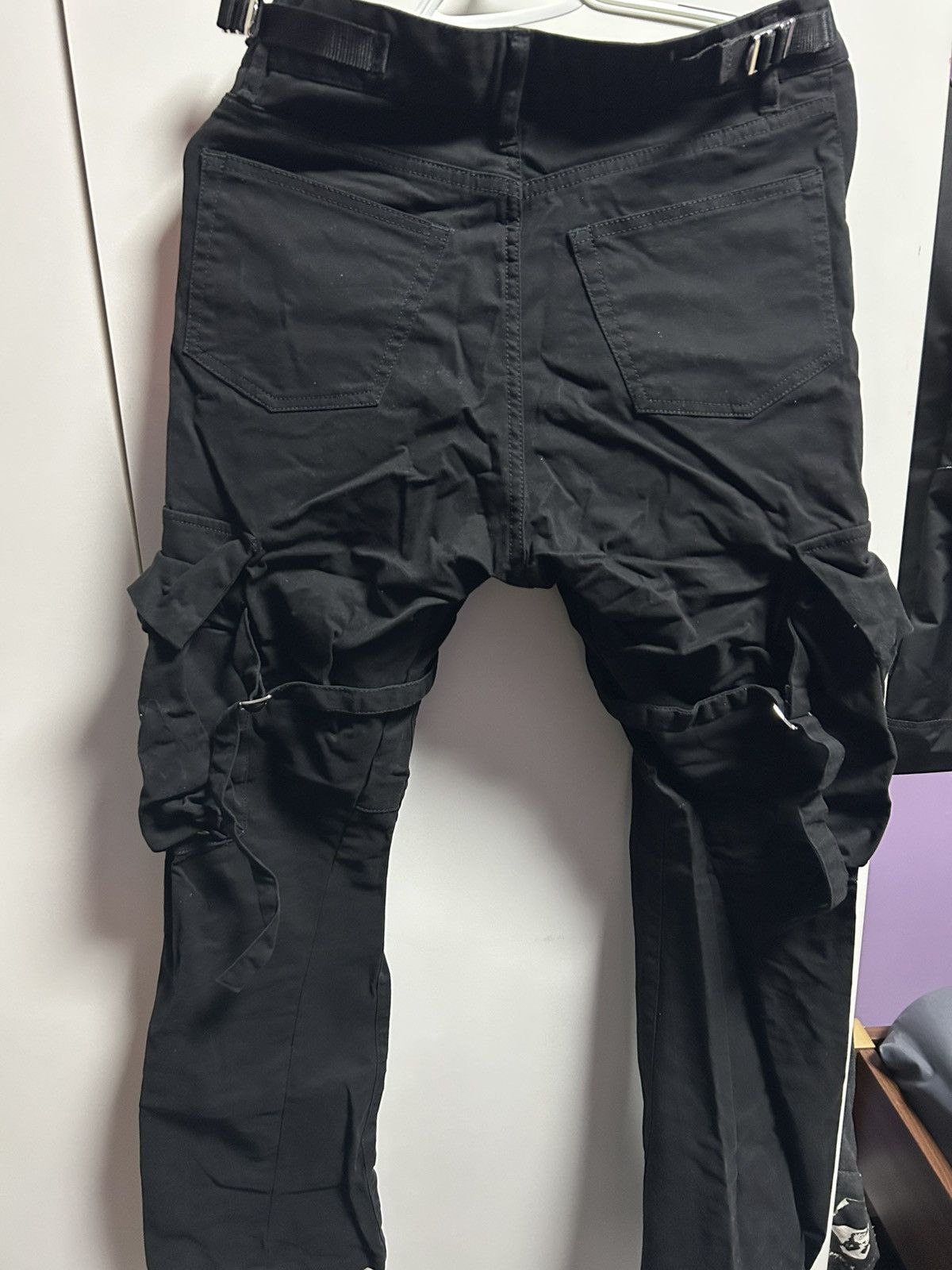Vuja De Vuja De black bondage cargo pants size S Size US 30 / EU 46 - 3 Thumbnail
