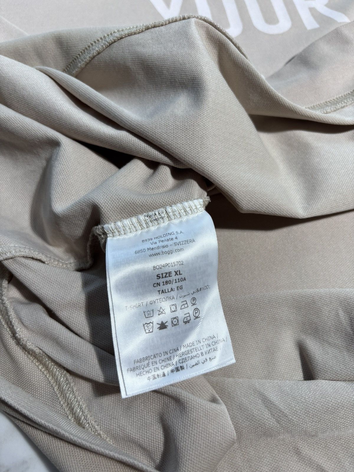 Boggi Boggi Milano Tshirt „TECH YOUR TIME” Logo Designer Italy Size US XL / EU 56 / 4 - 6 Thumbnail
