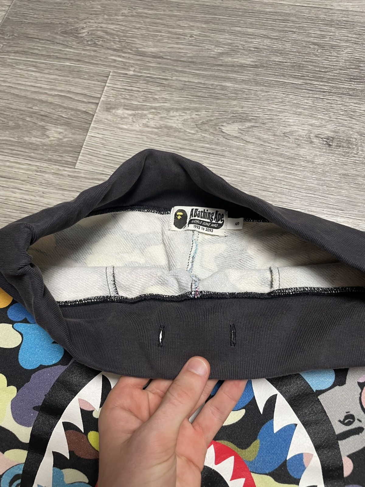 Bape Bape Multi Camo Shark Sweat Shorts SS18 Size US 30 / EU 46 - 16 Thumbnail