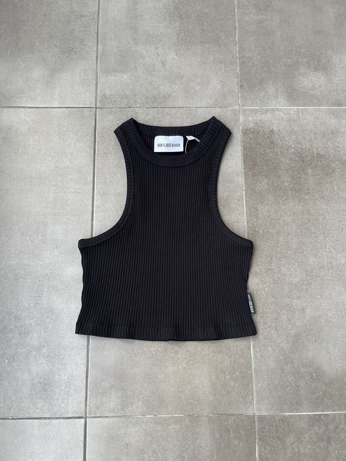 Han Kjobenhavn !DS! SS23 Han Kjobenhavn Cropped Racer Black Top Size US L / EU 52-54 / 3 - 6 Thumbnail