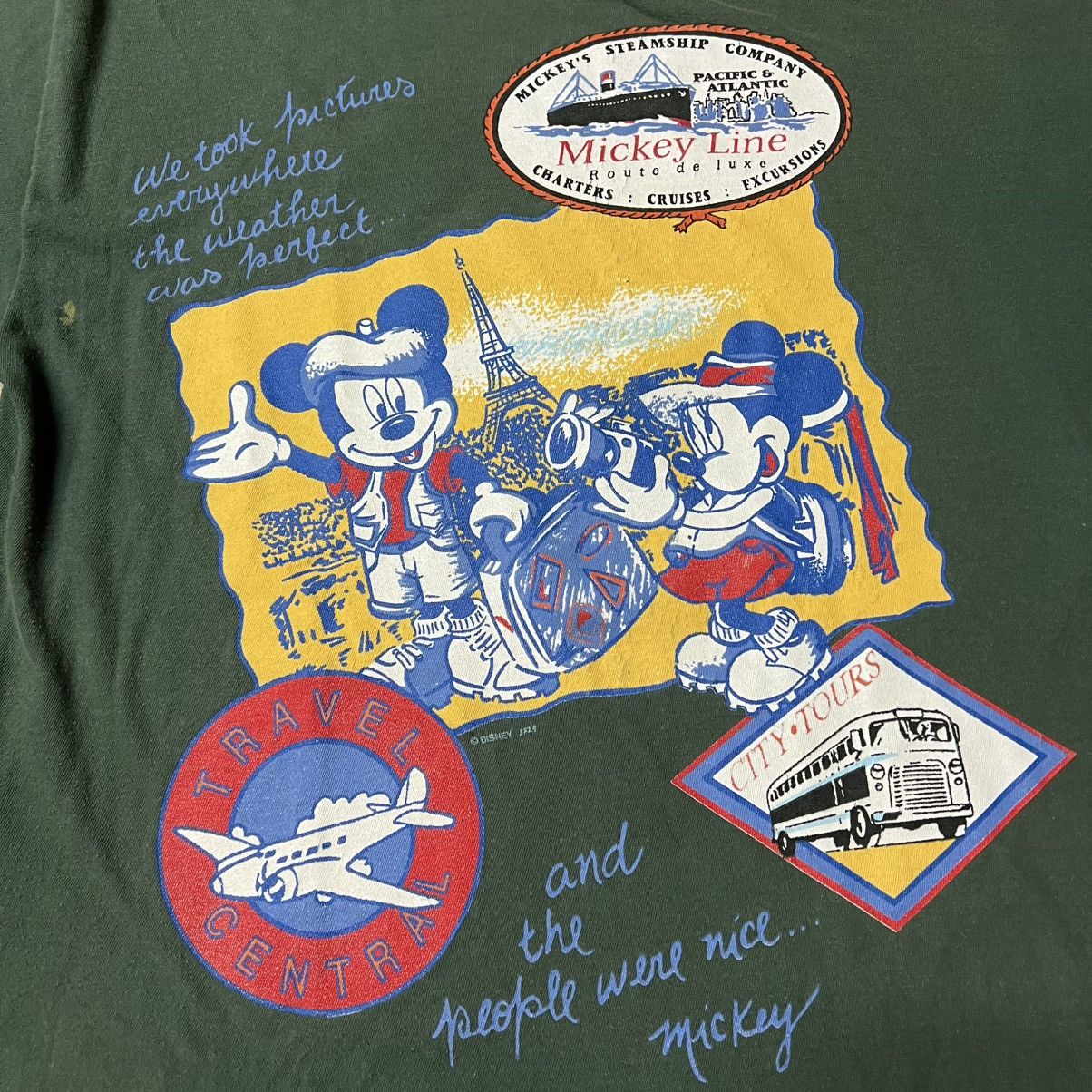 Disney × Mickey Mouse × Vintage Vintage 90’s Disneyland Mickey Unlimited World Tour T-Shirt Size US XL / EU 56 / 4 - 3 Thumbnail
