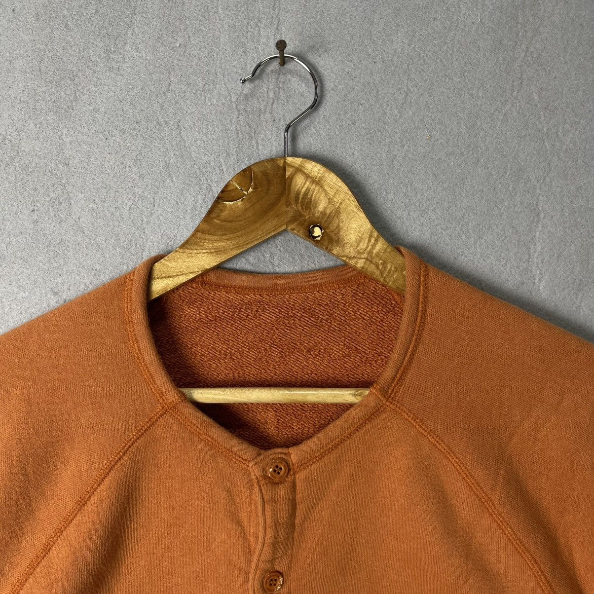 Mademoiselle Non Non Vintage Mademoiselle NON NON Sports Orange Button Cardigan Size M / US 6-8 / IT 42-44 - 4 Thumbnail