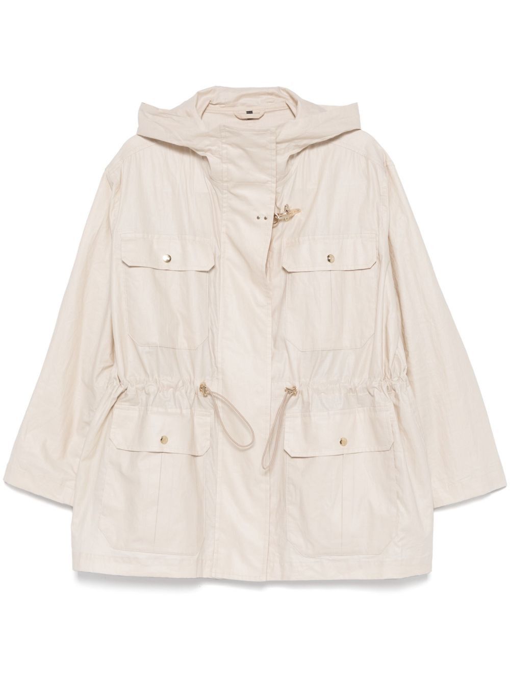 Fay LINEN AND COTTON BLEND PARKA COAT Size XS / US 0-2 / IT 36-38 - 1 Thumbnail