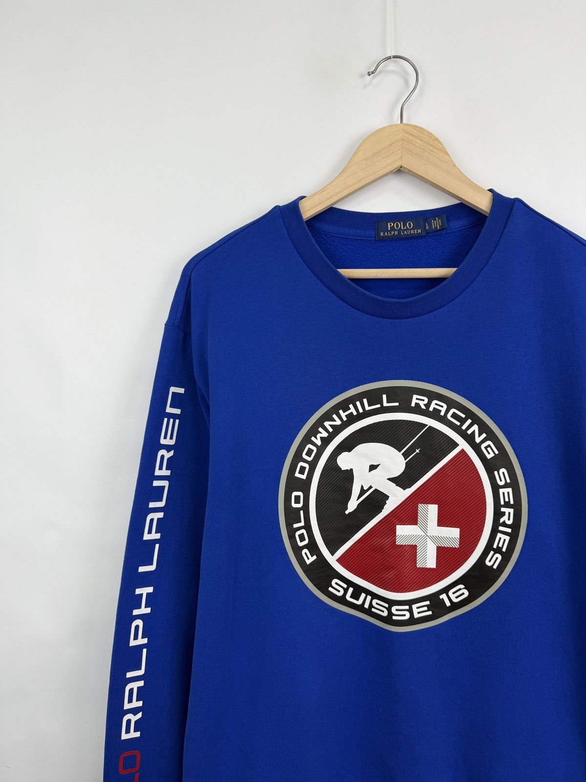 Polo Ralph Lauren 🇨🇭 Ralph Lauren Polo Downhill Racing Suisse 16 Sweatshirt Y2K Size US L / EU 52-54 / 3 - 2 Thumbnail