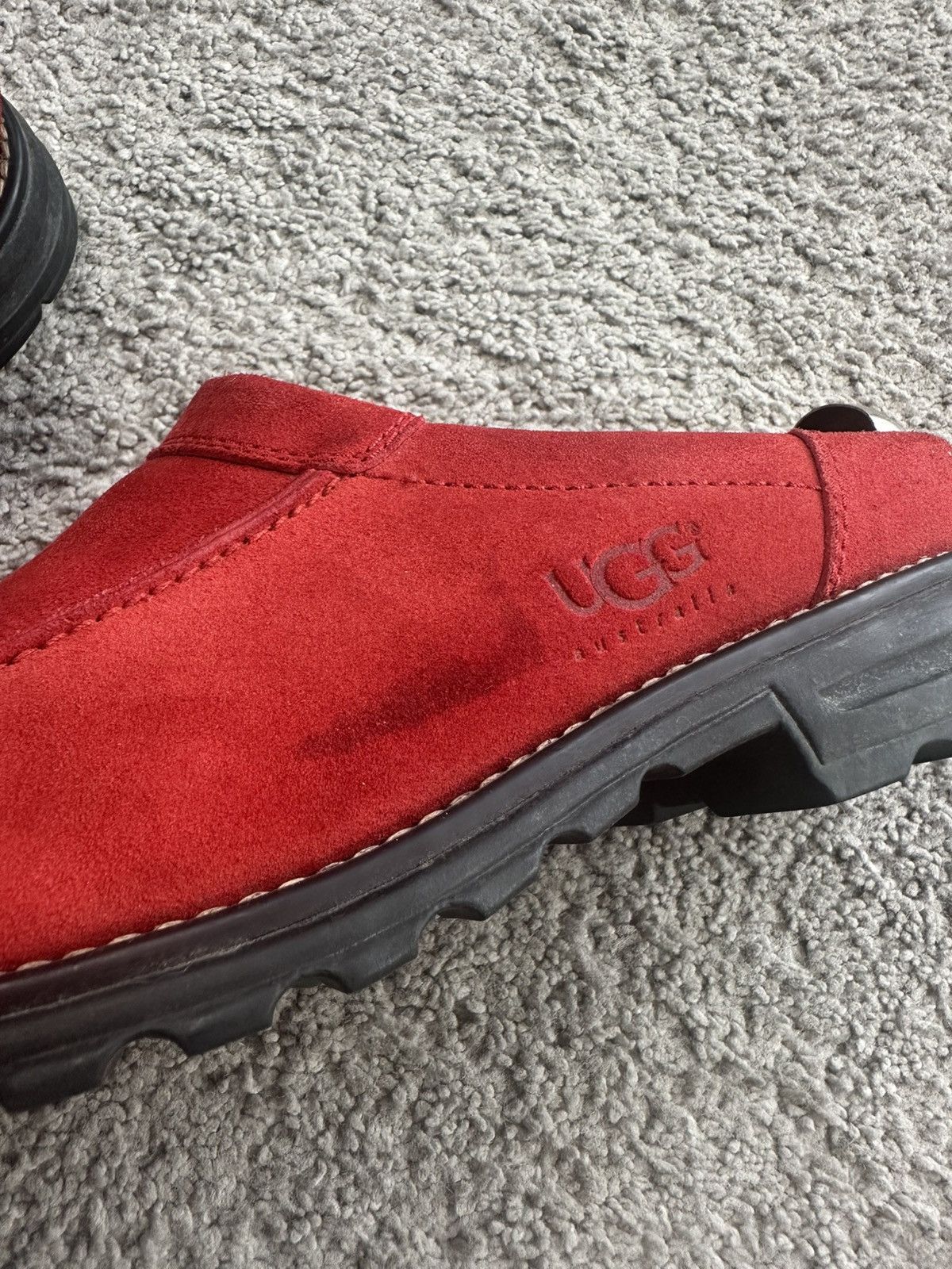 Ugg UGG Australia COTTAGE CLOG Red SLIP ON Slippers Rare Size 10 Size US 10 / IT 40 - 4 Thumbnail