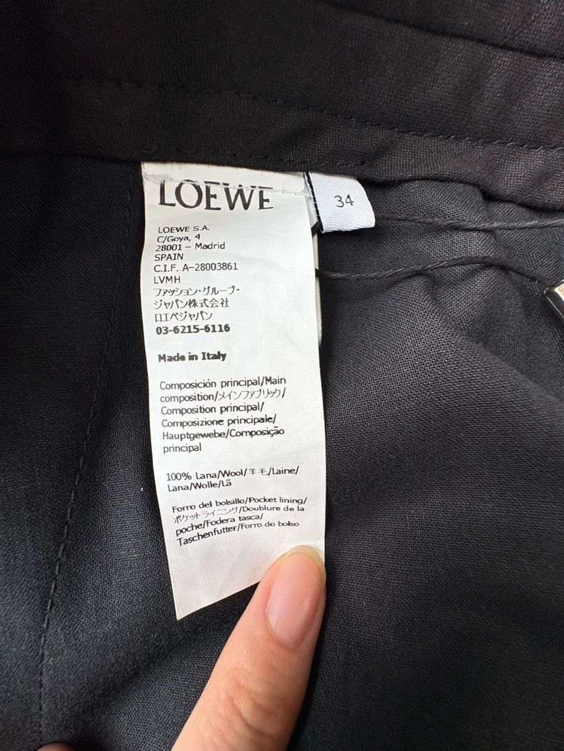 Loewe LOEWE Wool black carrot trousers Size 42" / US 20 - 7 Thumbnail