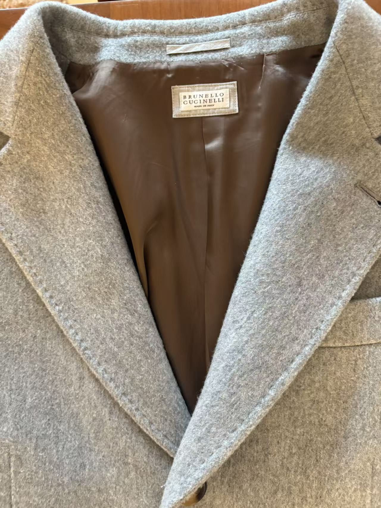 Brunello Cucinelli Brunello Cucinelli Grey Cashmere Coat Size US M / EU 48-50 / 2 - 6 Thumbnail