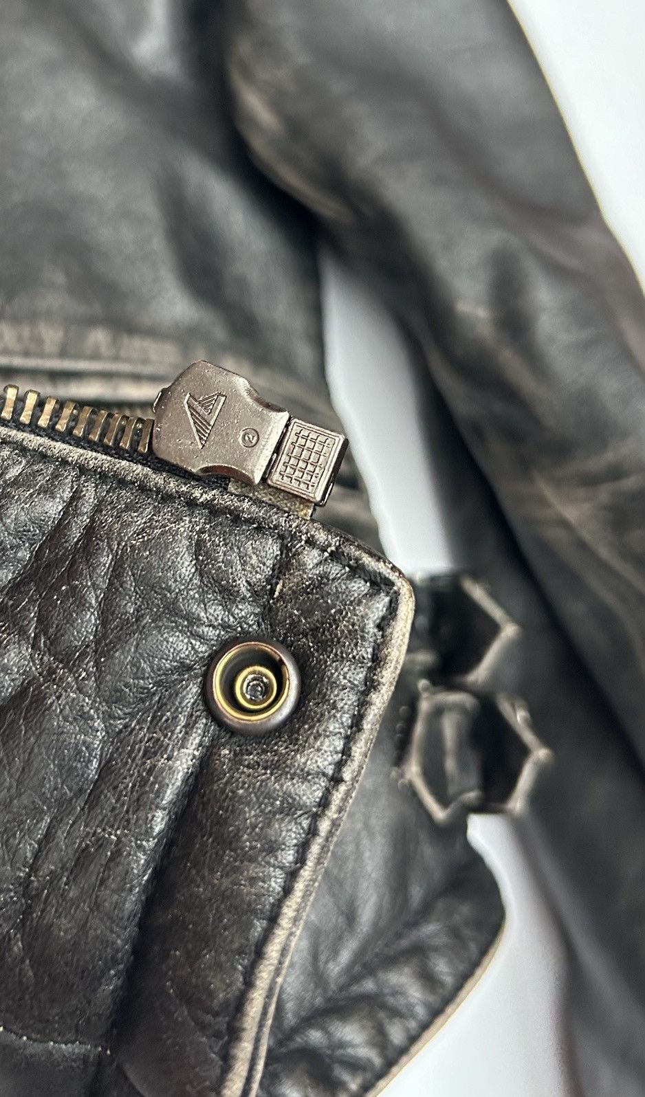 Hein Gericke × Vintage Vintage Hein Gericke Faded Leather Cafe Racer Biker Jacket Size US M / EU 48-50 / 2 - 9 Thumbnail