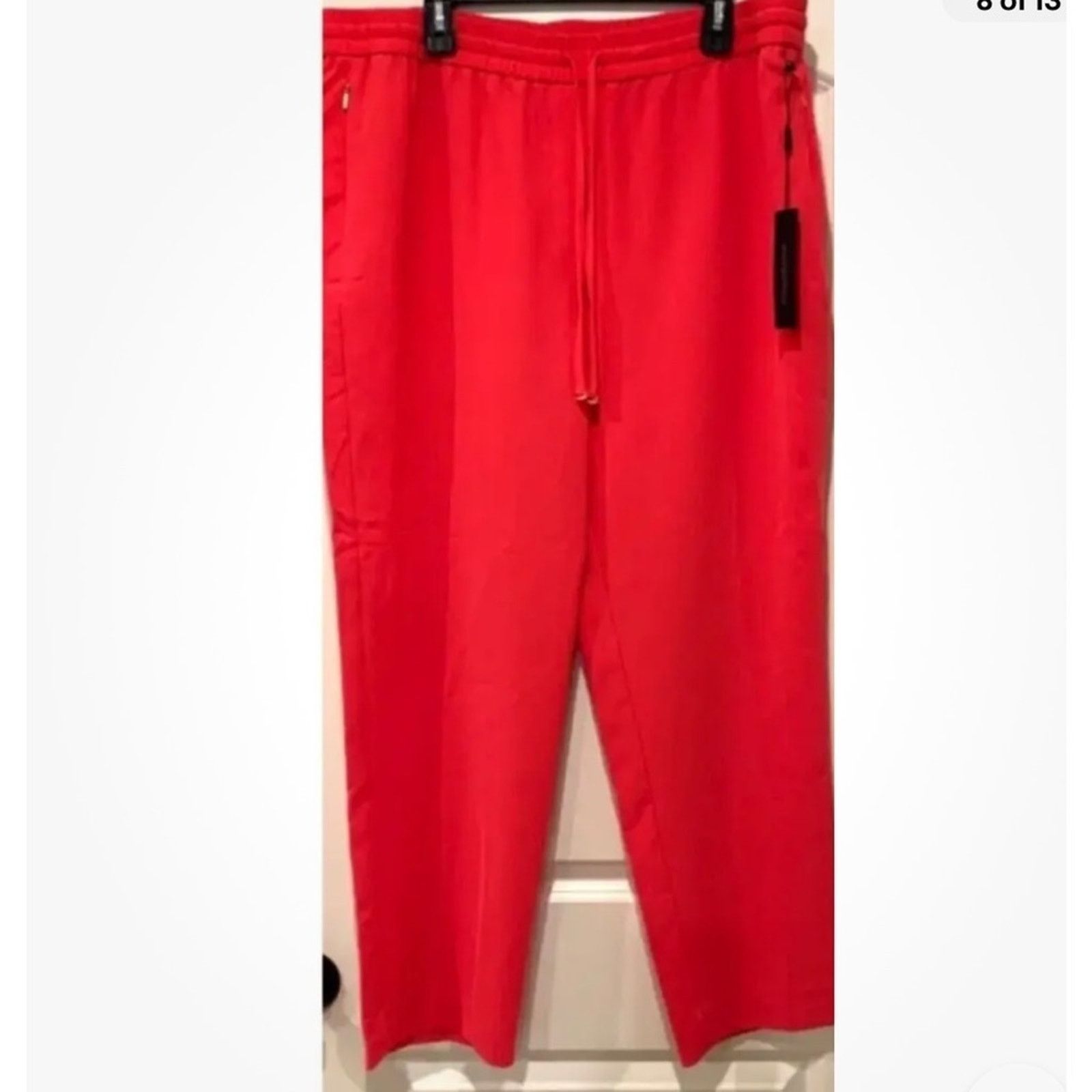 Donna Karan Donna Karan New York Drawstring Trouser Size XL Pink Size 36" / US 14 / IT 50 - 6 Thumbnail