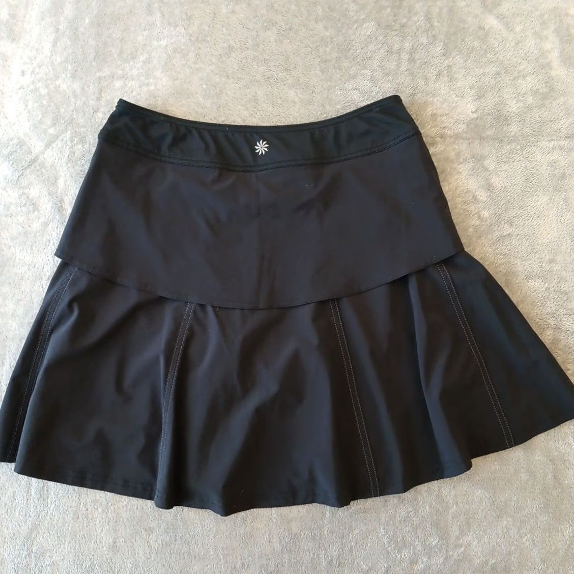 Athleta Athleta Skort Women Short Black Size 4 Elastic Waist Polyester Spandex Pull On Regular Size 27" / US 4 / IT 40 - 2 Thumbnail
