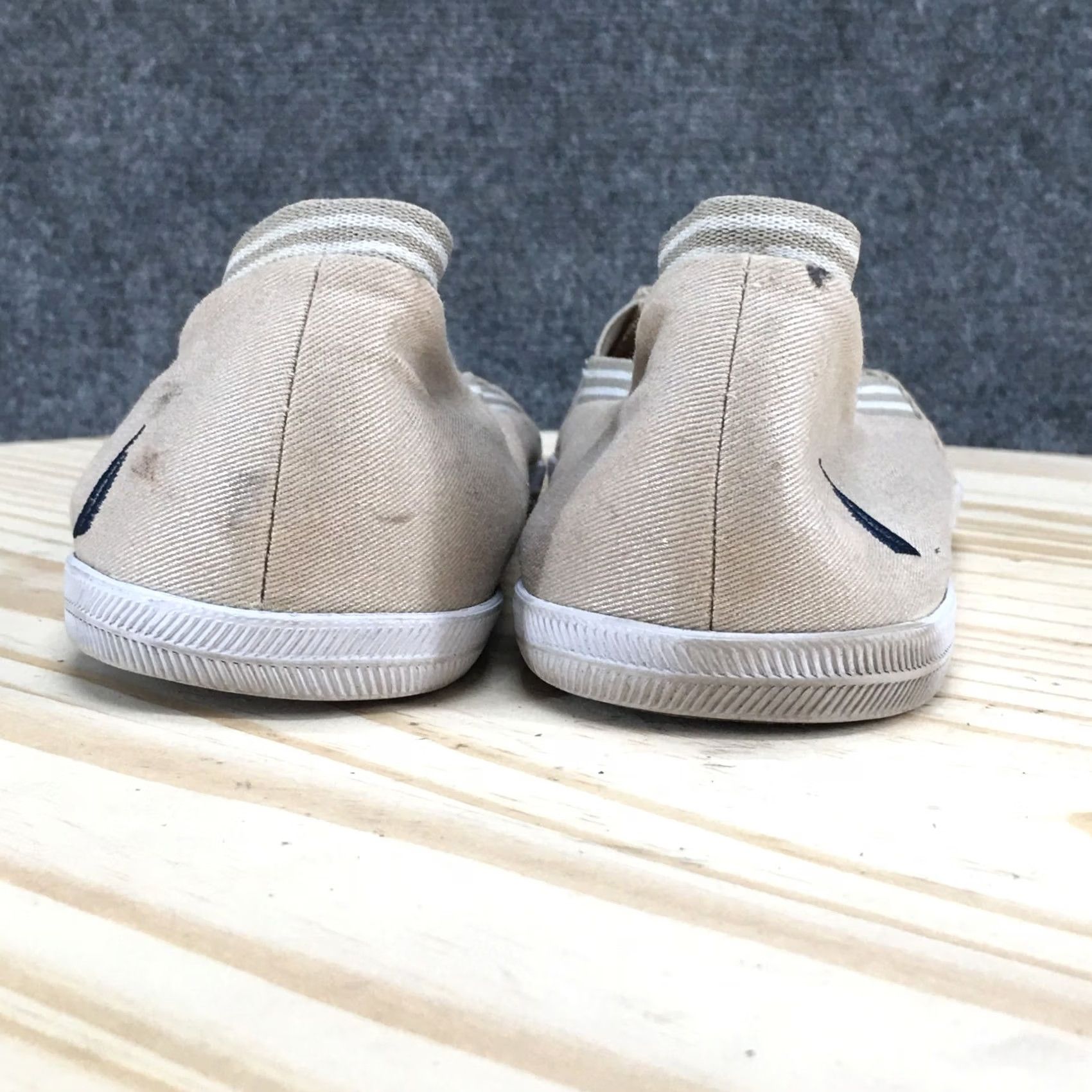 Nautica Nautica Womens Weatherley Slip On Loafers Beige Comfort Low Top Shoes 9 Casual Flat Knit Fabric Rubber Size M / US 6-8 / IT 42-44 - 6 Thumbnail