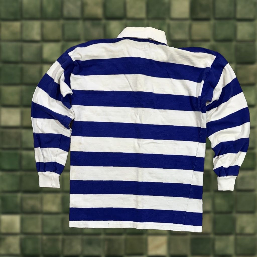 Umbro VINTAGE Umbro Rugby Shirt Mens L Long Sleeve White Blue Striped 90s Shirt Mens Boys Girls Size US L / EU 52-54 / 3 - 1 Thumbnail
