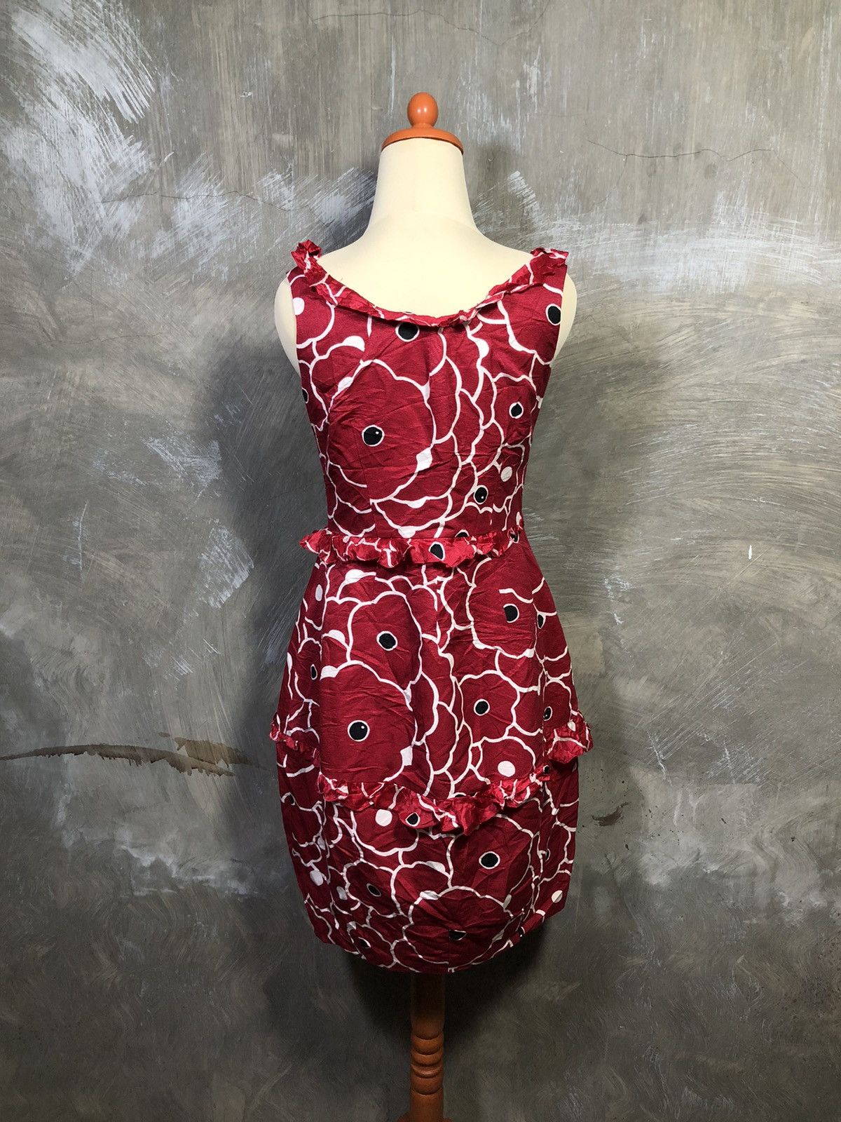 Moschino Moschino Cheap And Chic Flower Midi Dress Size S / US 4 / IT 40 - 14 Thumbnail