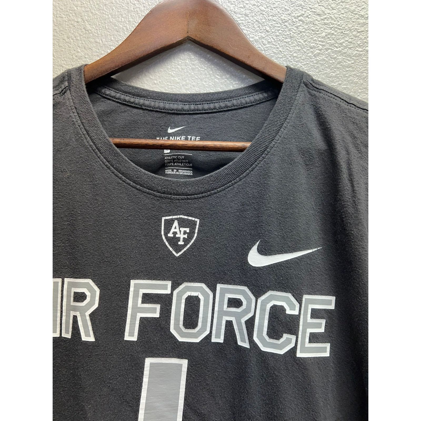 Nike Womens Air Force Top shirt Nike Gray College University Tee Size XL / US 12-14 / IT 48-50 - 4 Thumbnail