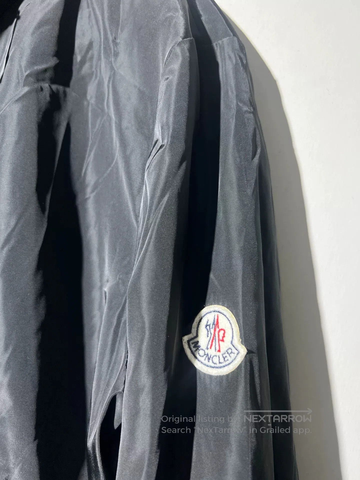 Moncler Moncler Men's Black Jacket with Hidden Hood. Size US L / EU 52-54 / 3 - 3 Thumbnail