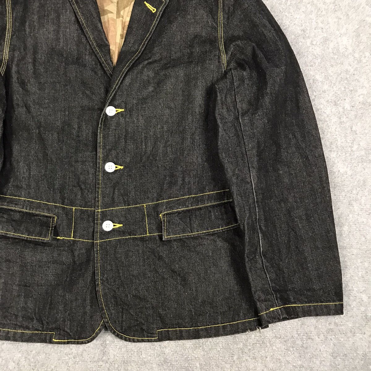 Swagger SWAGGER DENIM JACKET COAT YELLOW LINE STYLE Size US M / EU 48-50 / 2 - 4 Thumbnail