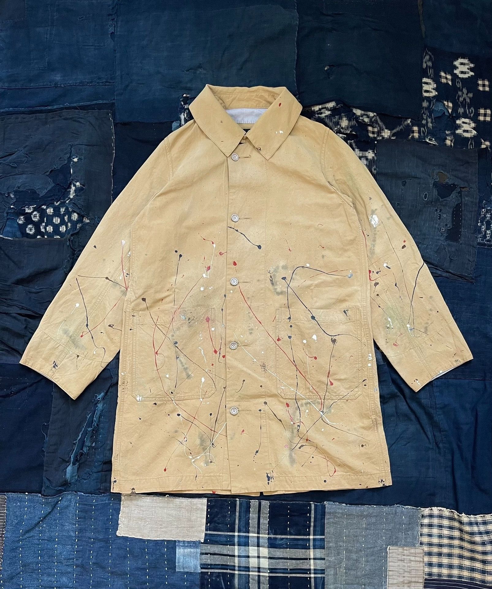 Visvim VISVIM 18AW Grease Monkey Paint Splatter Coat Size US S / EU 44-46 / 1 - 1 Thumbnail