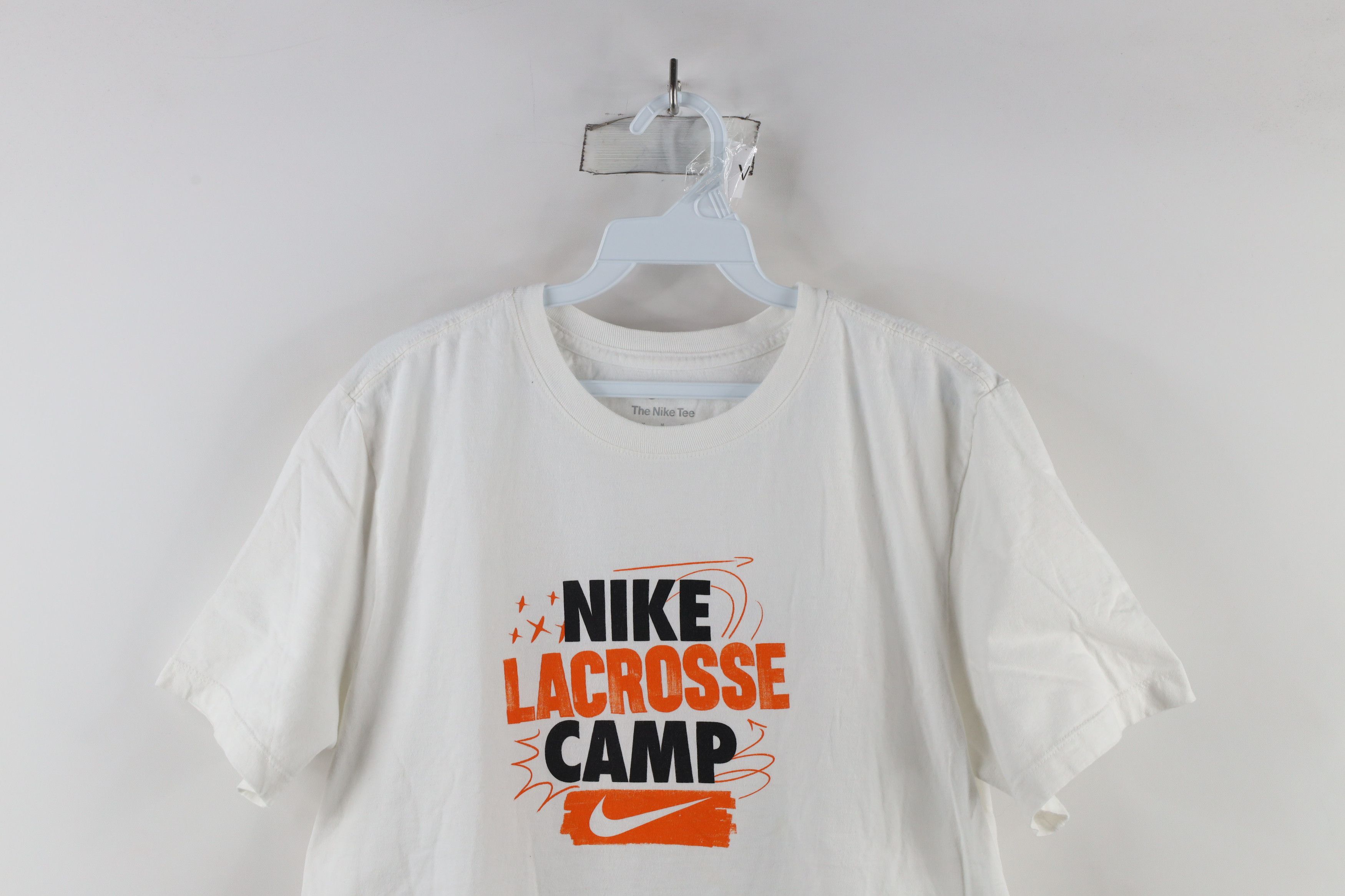 Nike × Vintage Nike Out Center Swoosh Lacrosse Camp Short Sleeve T-Shirt Size US M / EU 48-50 / 2 - 2 Thumbnail