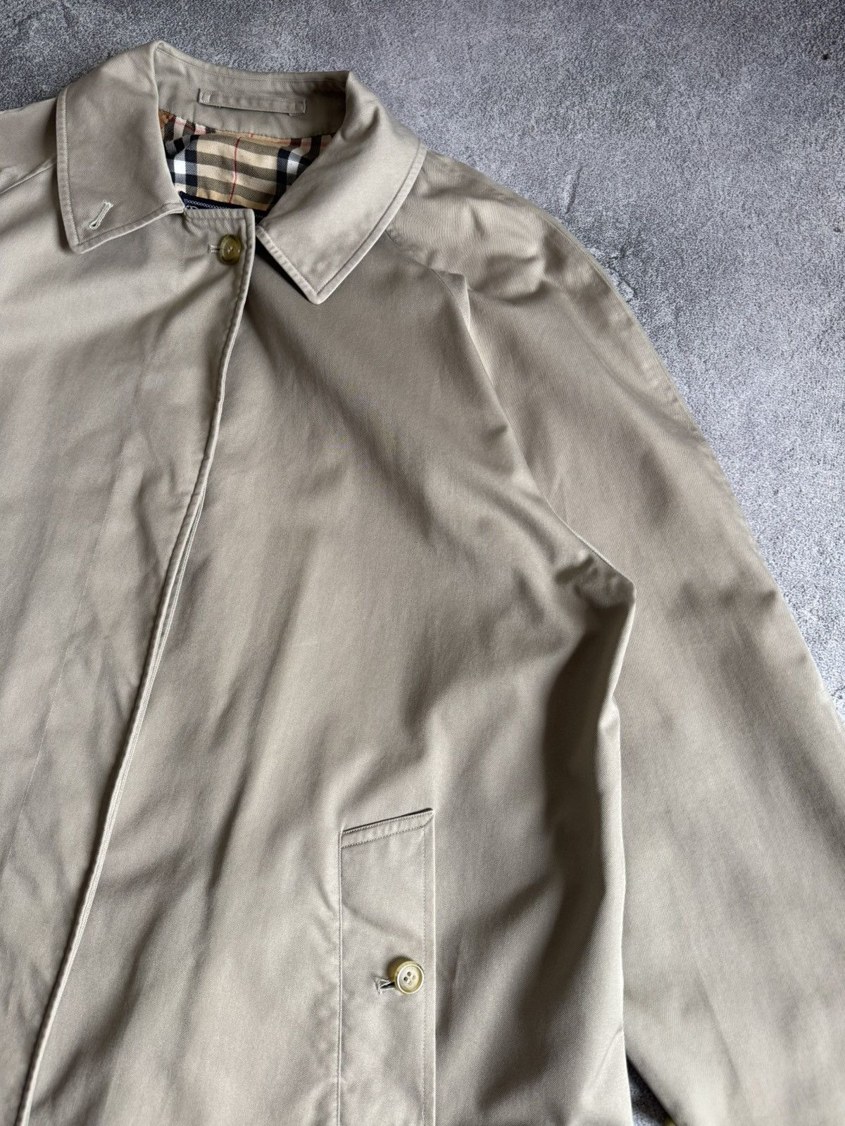 Burberry × Burberry Prorsum × Vintage Burberry 14Long burberrys beige trench coat light jacket 90s Size XL / US 12-14 / IT 48-50 - 15 Thumbnail