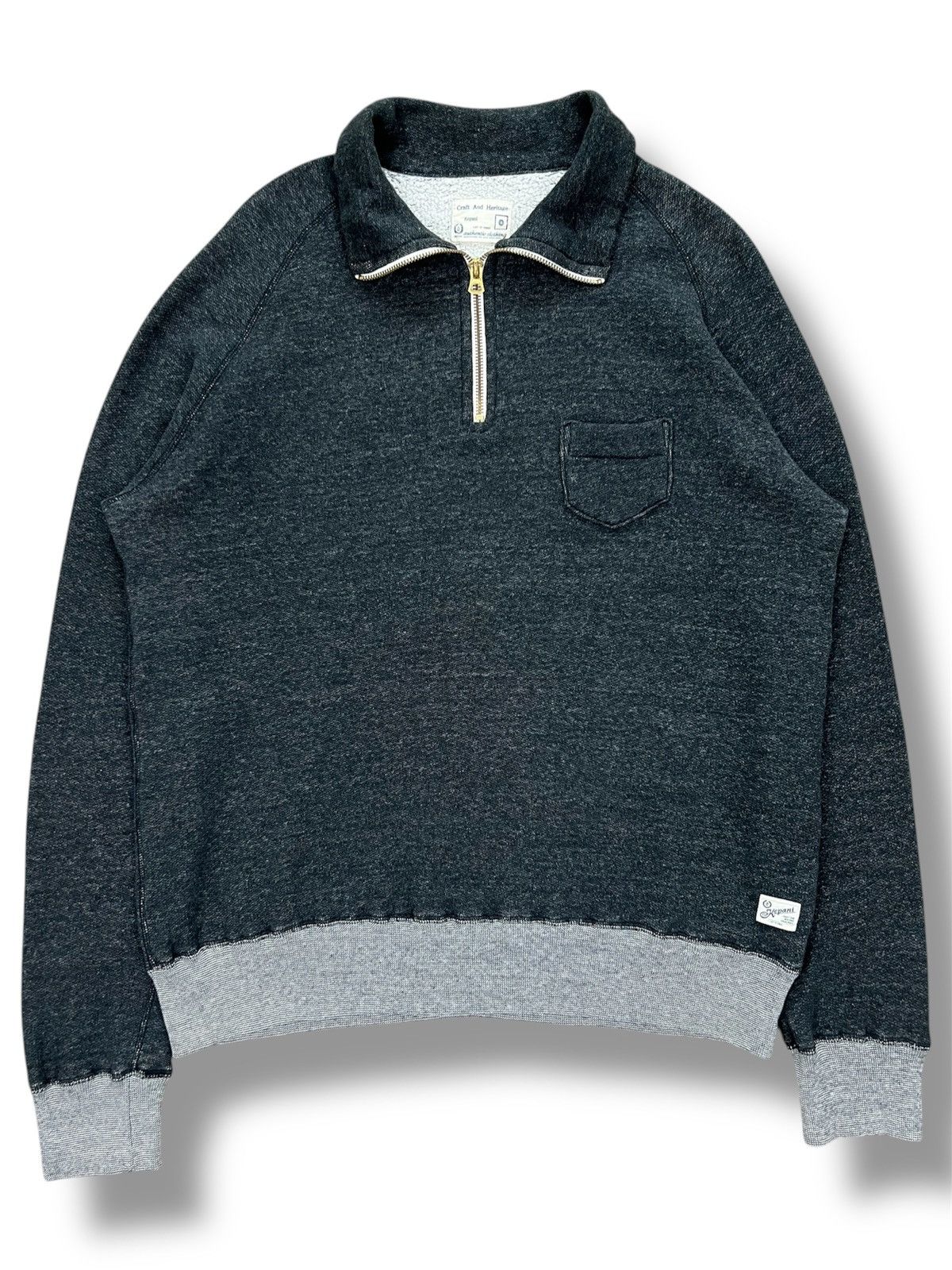 Japanese Brand Kepani Half Zip Sweatshirt Size US S / EU 44-46 / 1 - 1 Thumbnail