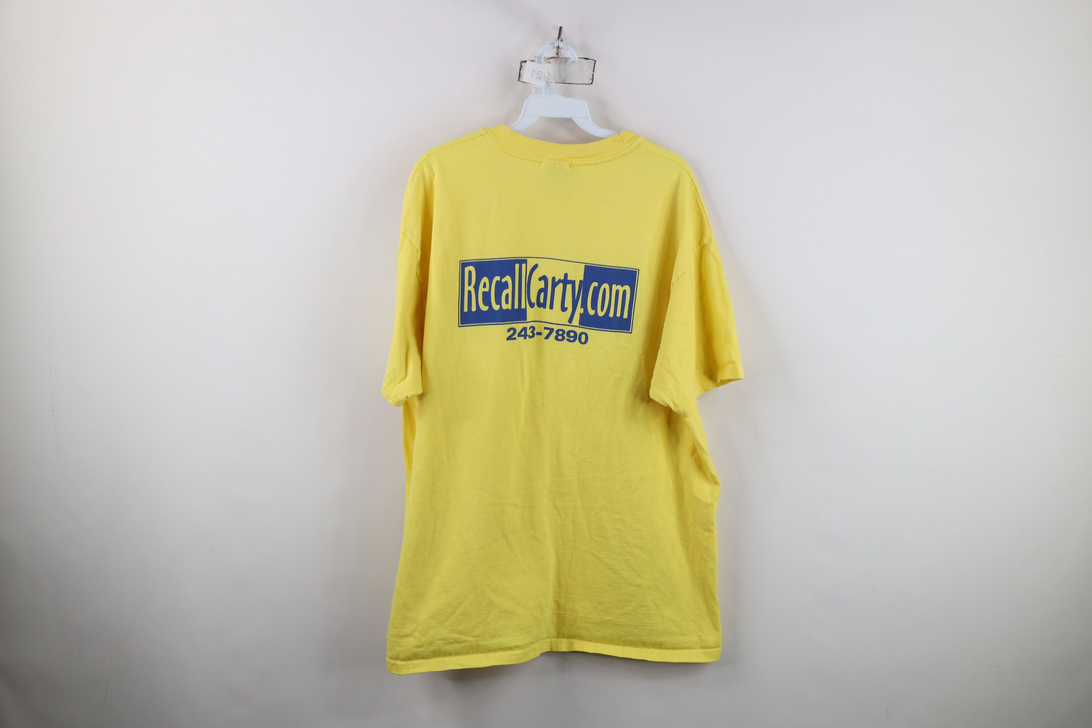 Vintage Vintage Y2K Finkbeiner Toledo Ohio Mayor T-Shirt Yellow Size US XL / EU 56 / 4 - 9 Thumbnail