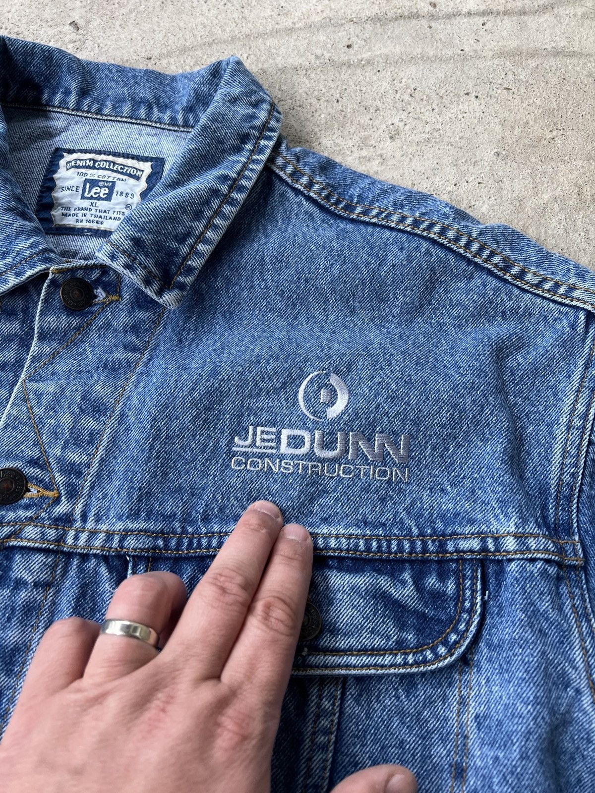 Lee Lee Vintage Denim Jacket Size US XL / EU 56 / 4 - 2 Thumbnail