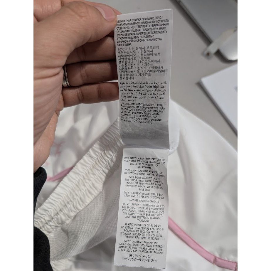 Saint Laurent Paris o1rshd1 Short in White Size US 36 / EU 52 - 18 Thumbnail