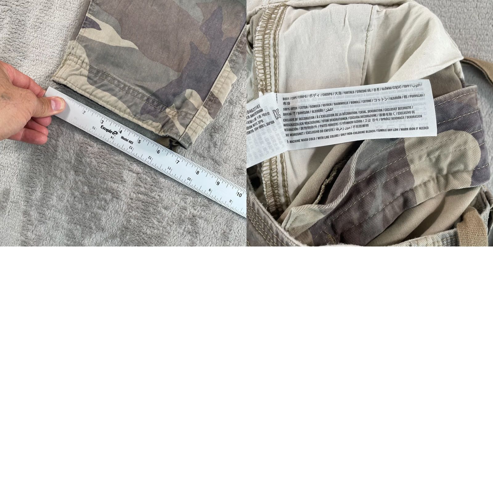 Abercrombie & Fitch VINTAGE Abercrombie & Fitch Cargo Pants Men 32x31 Camouflage Fatigue Cargo Pocket Straight Men Size US 32 / EU 48 - 8 Thumbnail