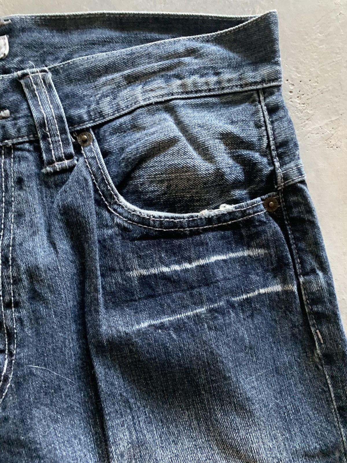 Japanese Brand FLARE SORRIDERE SICK WHISKERED WASHED JAPANESE GRUNGE Size US 33 - 13 Thumbnail