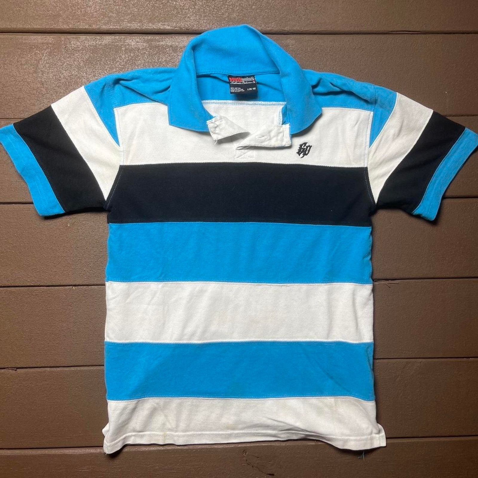 Southpole Blue and white striped polo shirt Size XS / US 0-2 / IT 36-38 - 1 Thumbnail