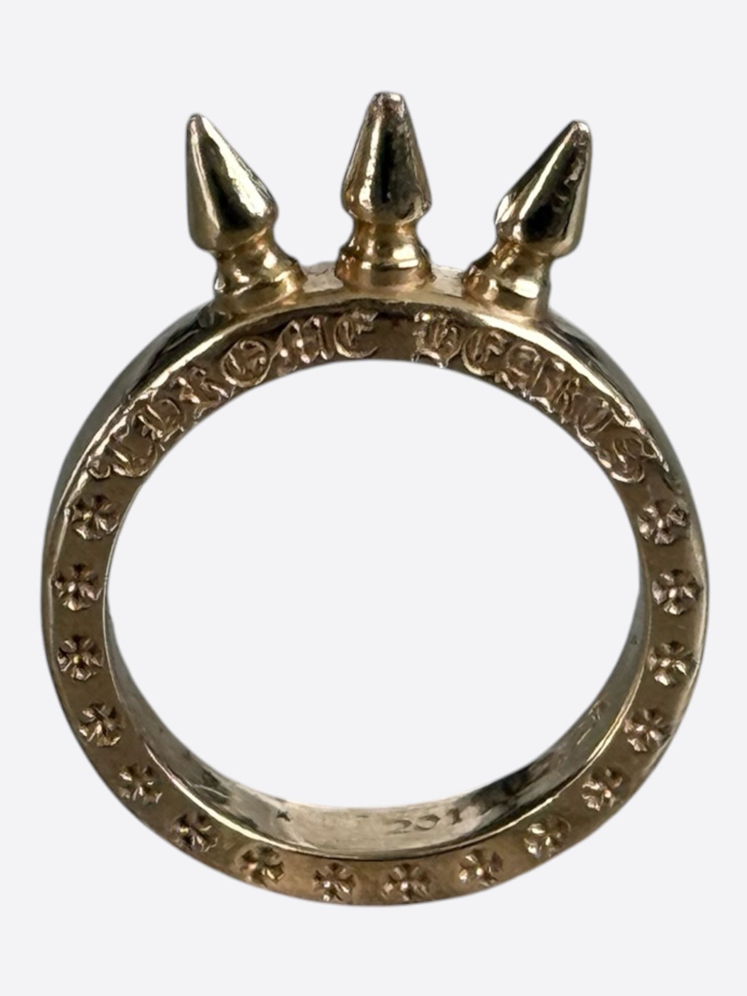 Chrome Hearts Chrome Hearts 22K Baby Bell 3 Spikes Ring Size ONE SIZE - 1 Thumbnail