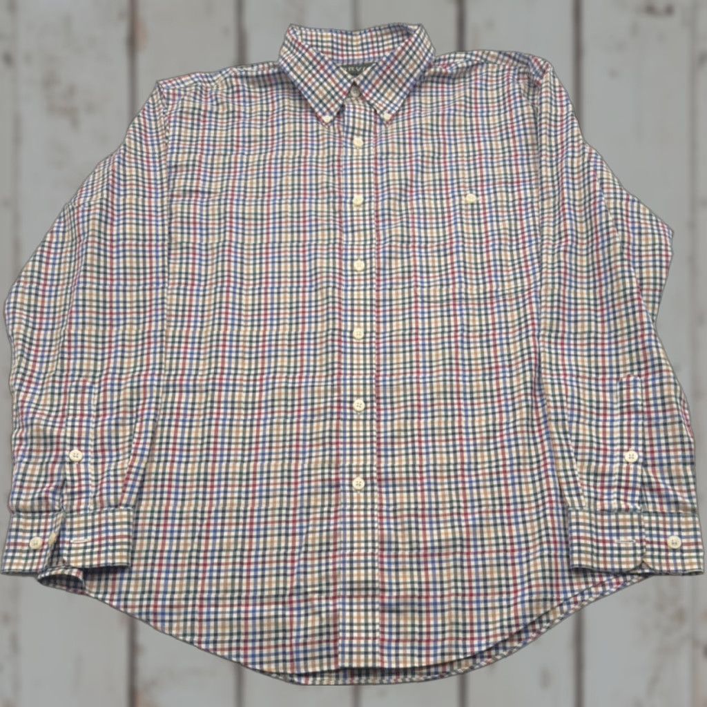 Orvis Orvis Long Sleeve Button-Up Mens XL Check Shirt Trim Fit 100% Cotton Multicolor 2565 Size US XL / EU 56 / 4 - 1 Thumbnail